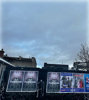 Posters of Funkuncle in street