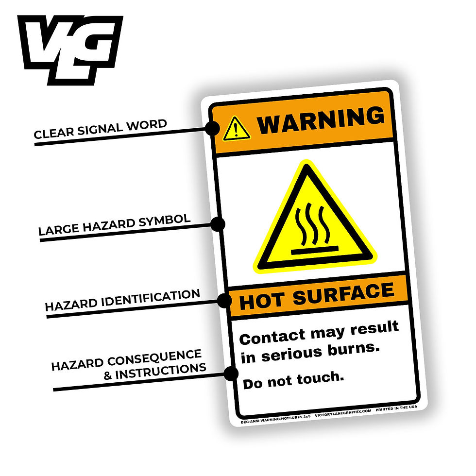 Thumbnail: WARNING Hot Surface Safety Labels - 3x5 Inch - 10 Pack