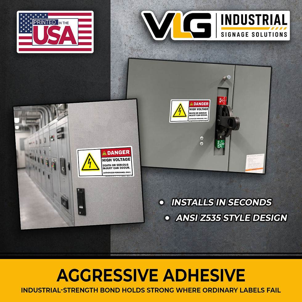 Thumbnail: DANGER High Voltage Labels (10-Pack) 3.5x 7