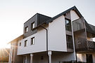 Mehrparteienhaus Göming Sonnenuntergang