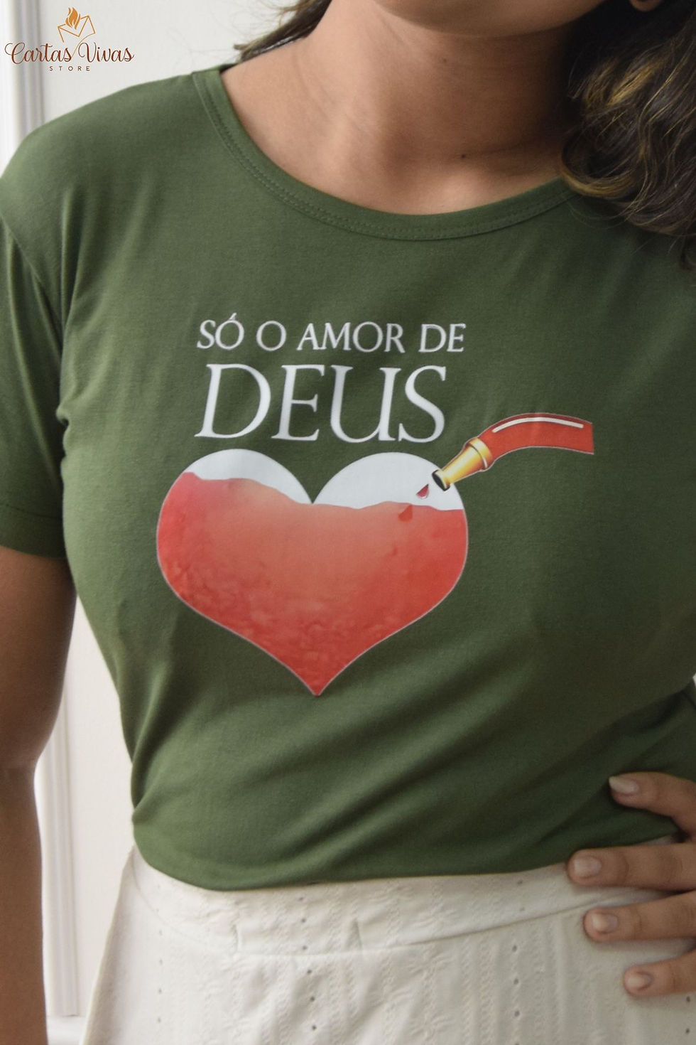 Miniatura: BABY LOOK SÓ O AMOR DE DEUS PREENCHE