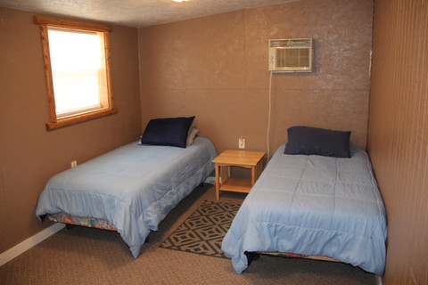 Hidden Creek RV Park & Lodge, Winner, SD. Lodge one of 3 bedrooms.
