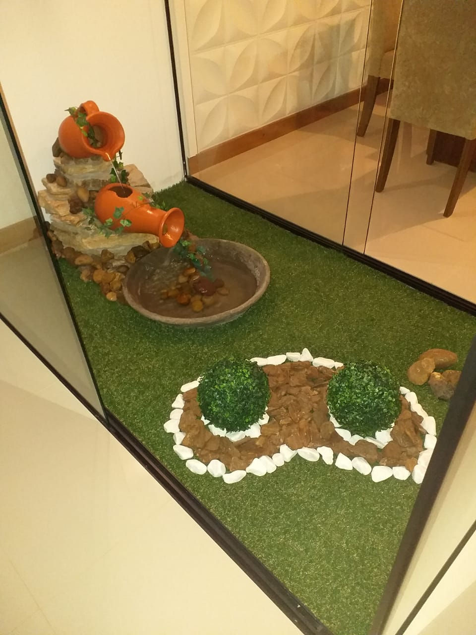 Grama sintética Arremate Final - jardim