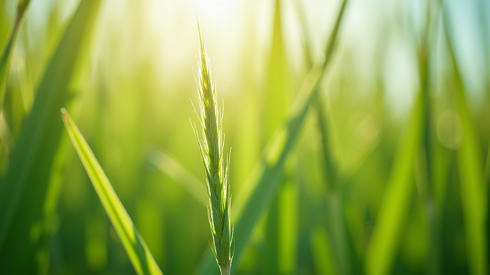 Close-up view of vibrant Floratam grass blades
