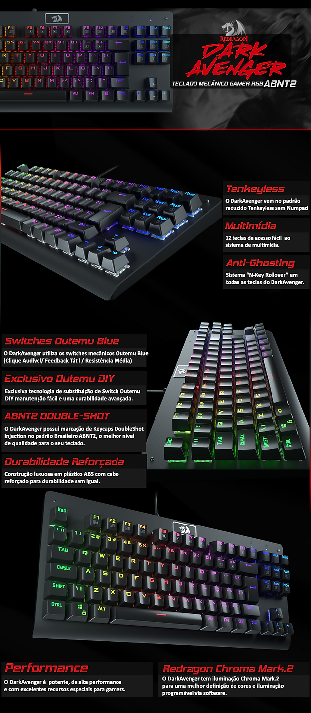 K568 Redragon Dark Avenger (K568)
