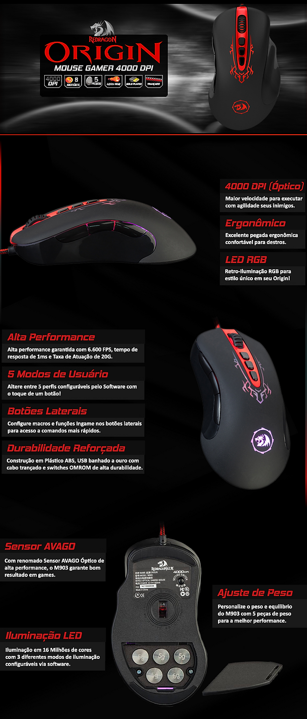 Origin Mouse Mouse Redragon Origin