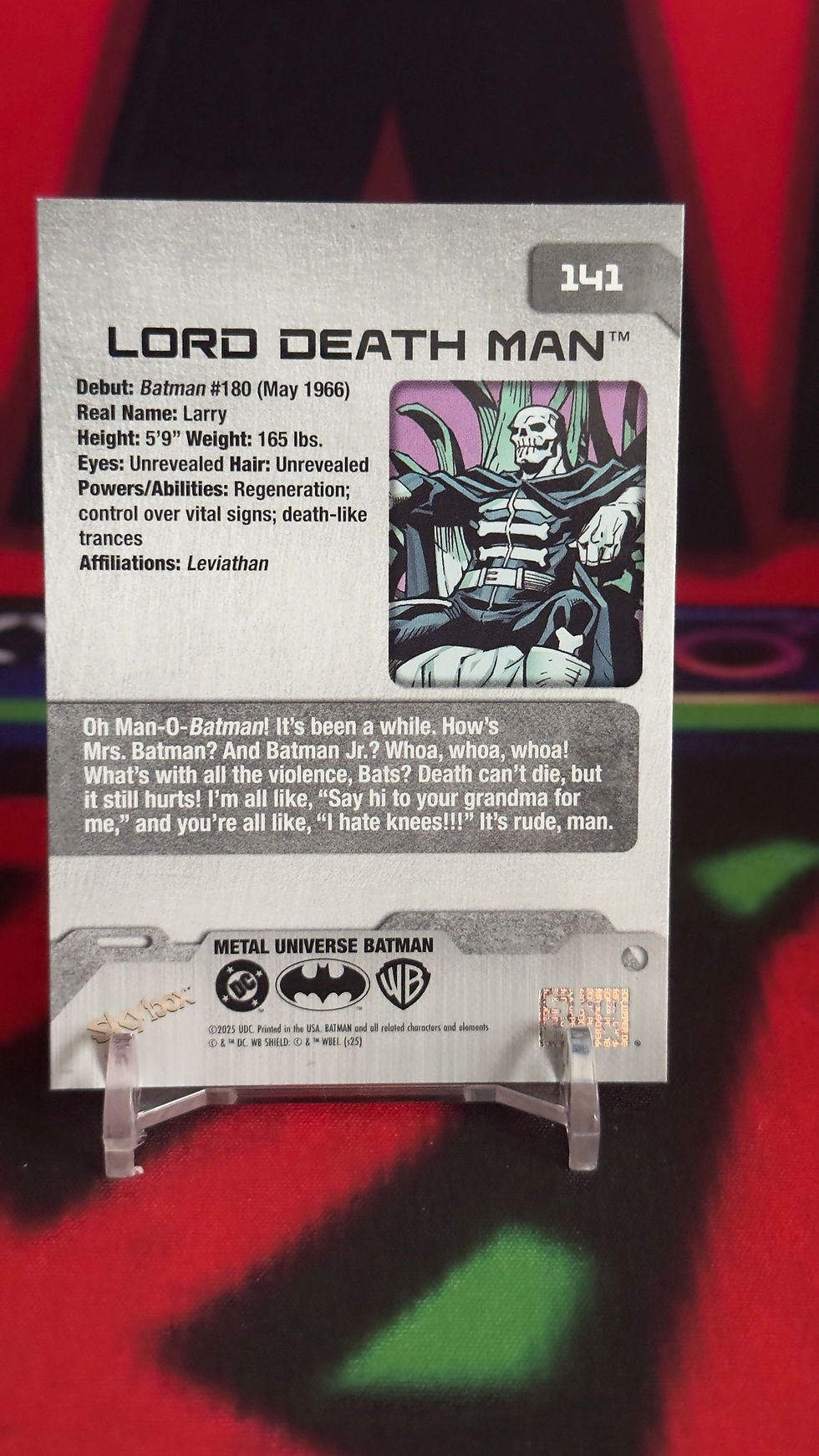 Miniatura: 2025 Skybox metal universe - Lord Death man#141