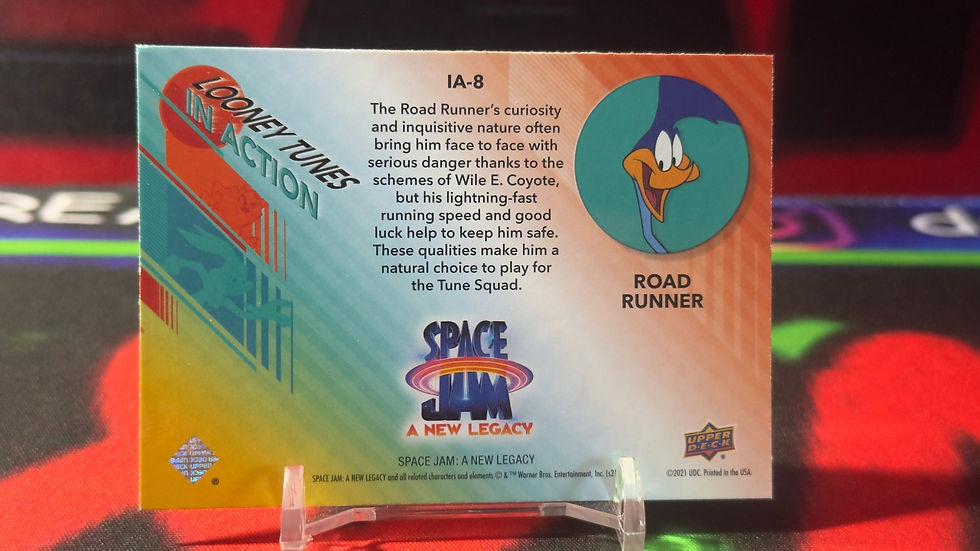 Miniatura: Upper Deck - 2021 - Space Jam: A New Legacy - Road Runner in action#IA-8