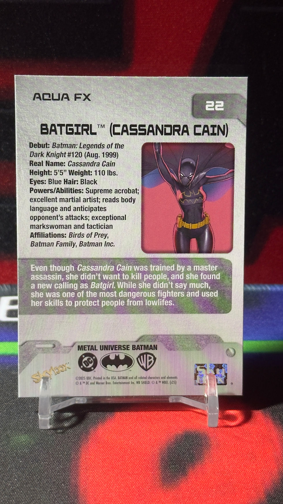 Miniatura: 2025 Skybox metal universe - Batgirl hero#22