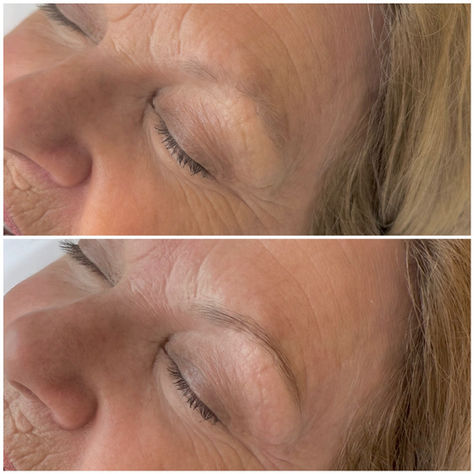 Brow lamination with Keratin Treatment before and after — En Beauty Northcote Auckland