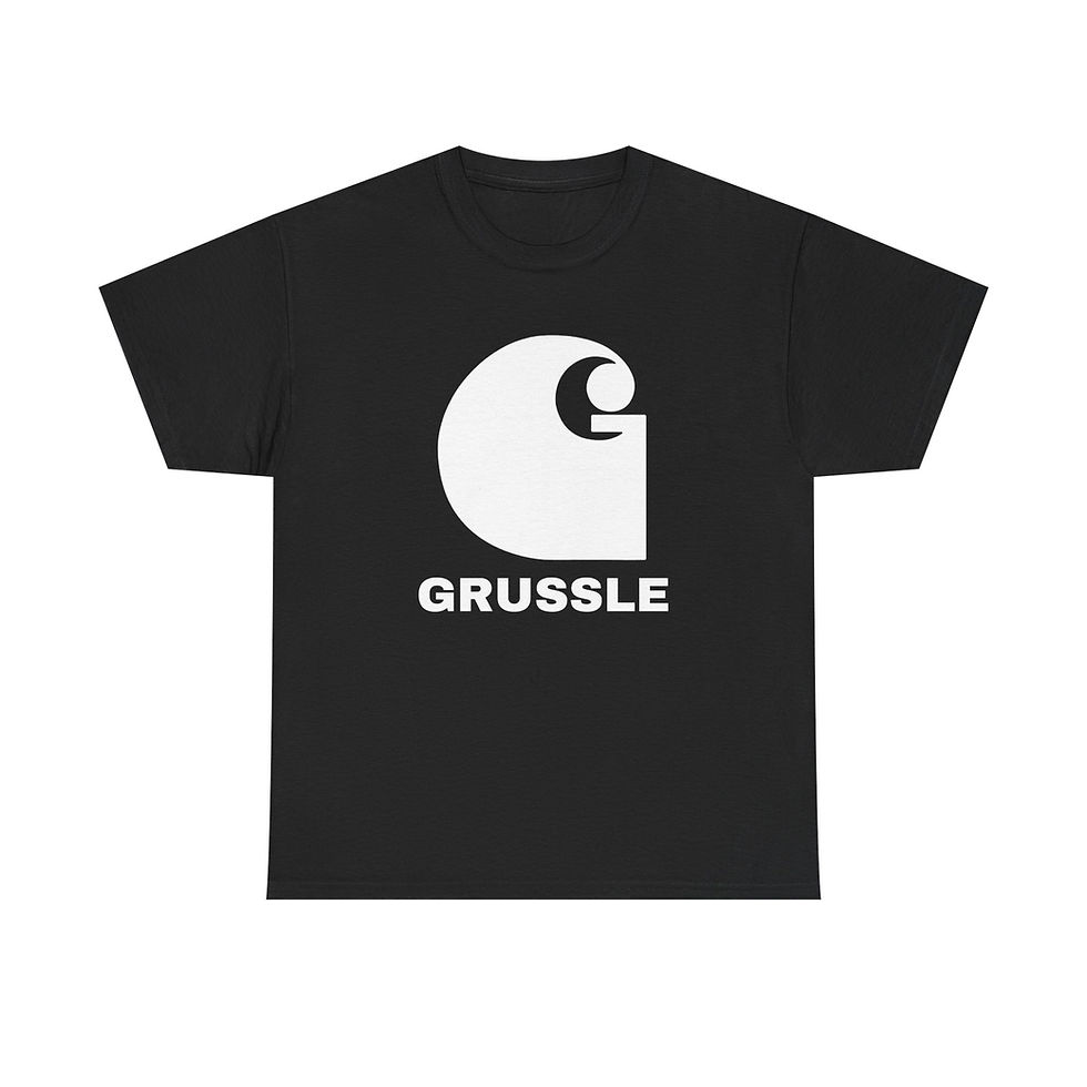 Grussle Curved Logo Unisex Tee