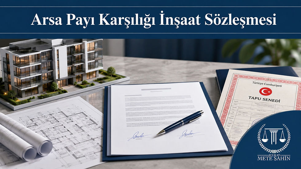 Arsa payı karşılığı inşaat sözleşmesi, tapu devri ve bina projesi hakkında Ankara gayrimenkul hukuku rehberi