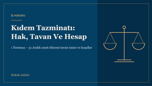 Kıdem tazminatını anlatan terazi simgeli kapak görseli
