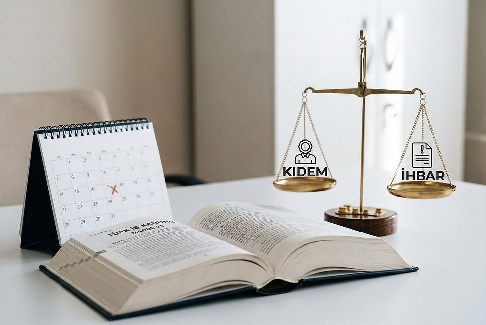 İşveren için ihbar tazminatının ödenmediği haller: raporlu işçi, tutukluluk ve zorlayıcı sebep (İş Kanunu 25)