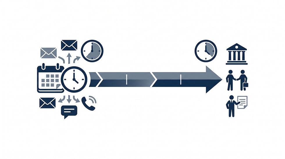 Çocukla kişisel ilişki kurulmasında 48 saat önce bildirim yapılması gerektiğini anlatan zaman odaklı görsel