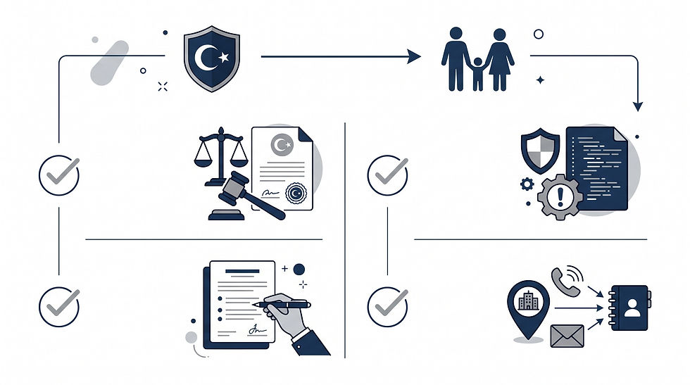 Çocuk teslim merkezi başvurusu için gereken karar, dilekçe ve iletişim bilgilerini gösteren belge listesi