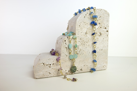 Colorful Stone Necklace Collection