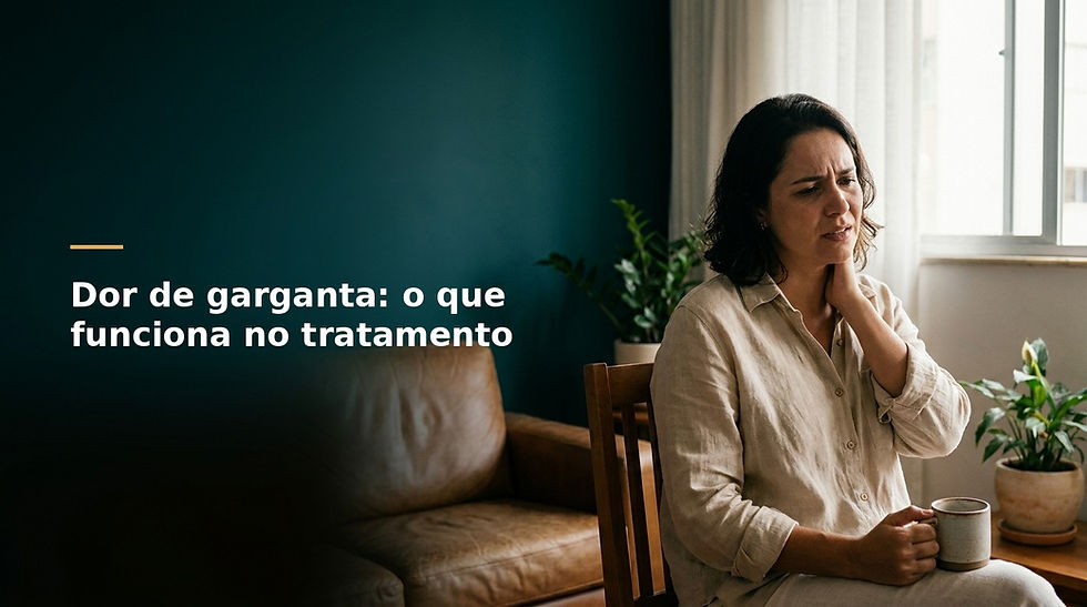 Dor de garganta: o que funciona no tratamento
