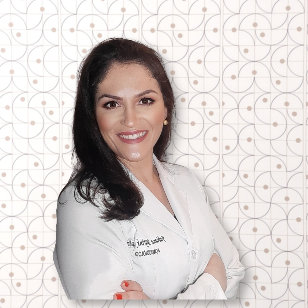 Retrato de Fga. Fabiana Mayrink, fonoaudióloga da OtorrinoDF