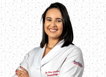 Retrato de Fga. Ariane Gonçalves, fonoaudióloga da OtorrinoDF