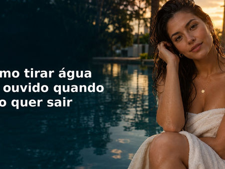 Como tirar água do ouvido quando não quer sair