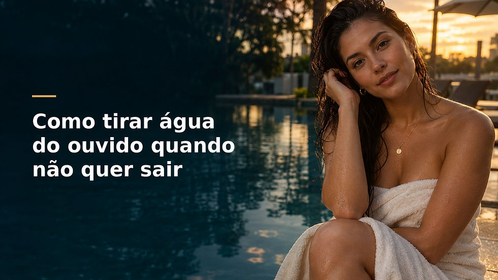Como tirar água do ouvido quando não quer sair