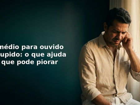 Remédio para ouvido entupido: o que ajuda e o que pode piorar