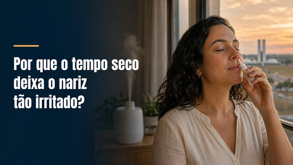 Por que o tempo seco deixa o nariz tão irritado?