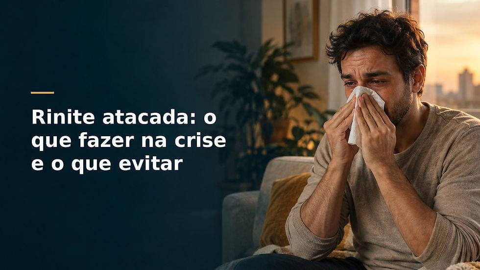 Rinite atacada: o que fazer na crise e o que evitar