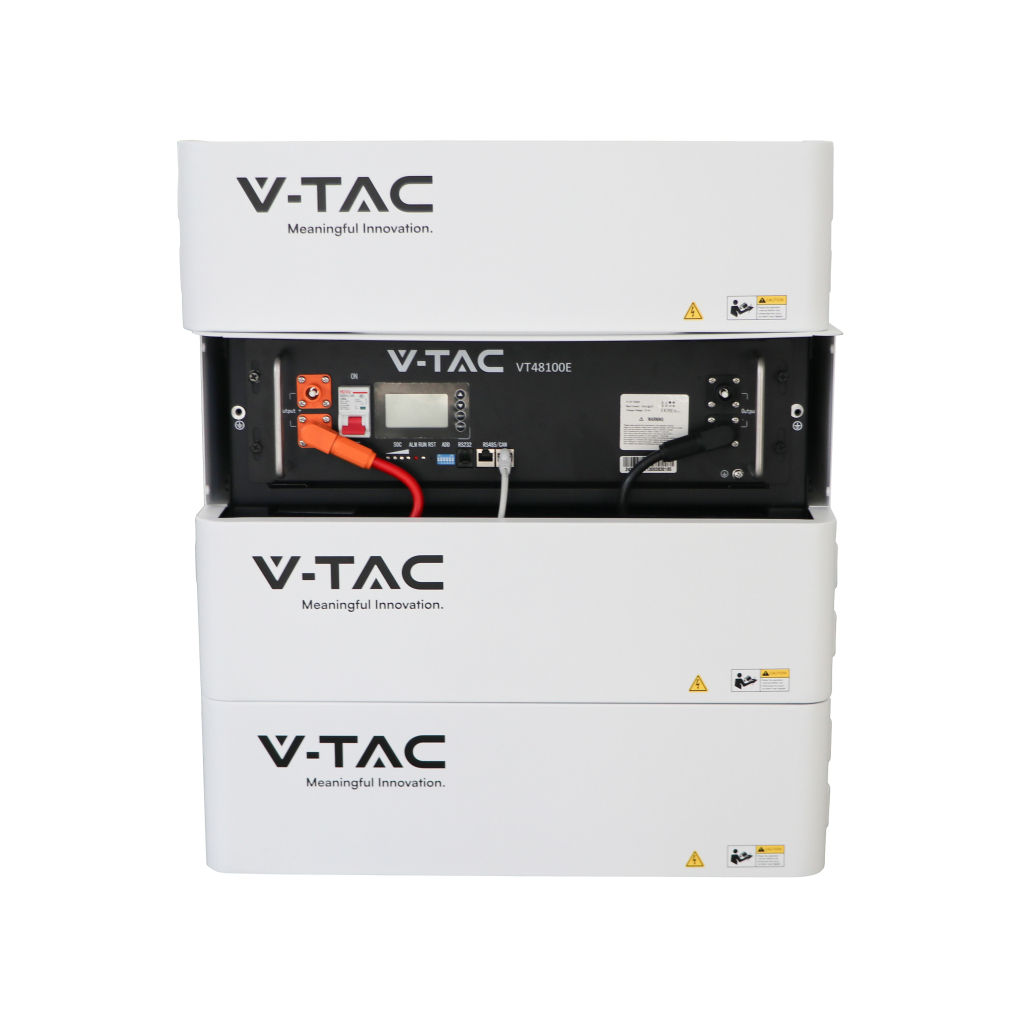 Kit Batteria di Accumulo 5.12kWh LiFePO4 BMS Integrato per Inverter Fotovoltaici