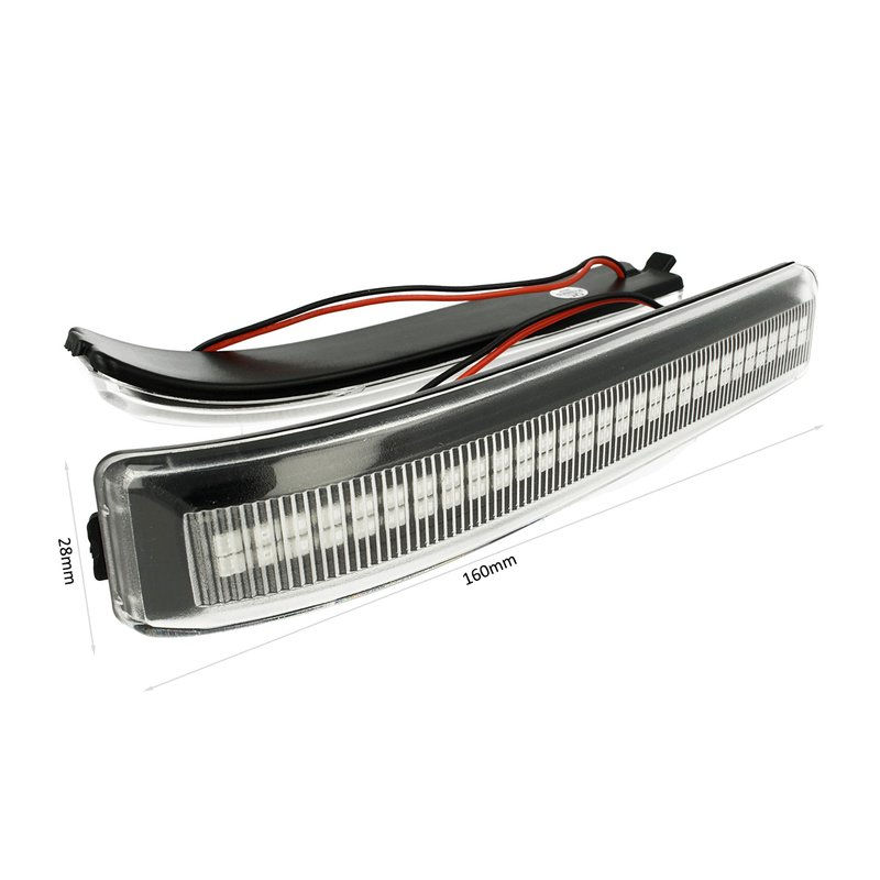 Kit Freccia Laterale a Led Side Marker Dinamica Lente Trasparente Ford F-150 Rap