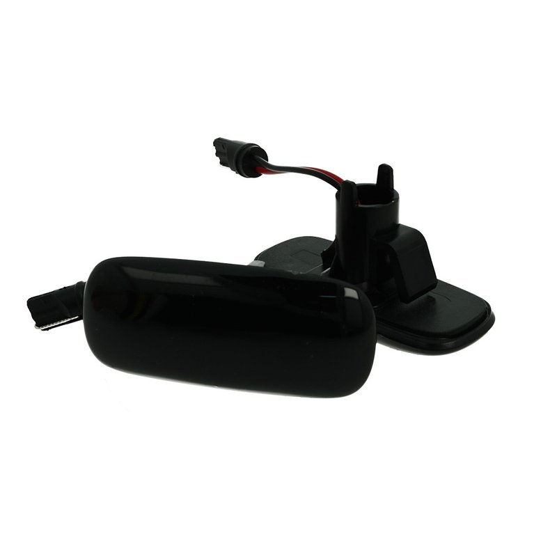 Kit Freccia Laterale a Led Side Marker Lente Nero Fume Luce Arancione Per Audi T