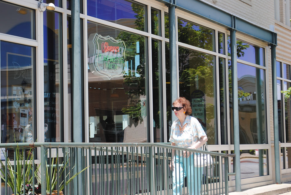 Arminta Donovan arriving at Chevy's