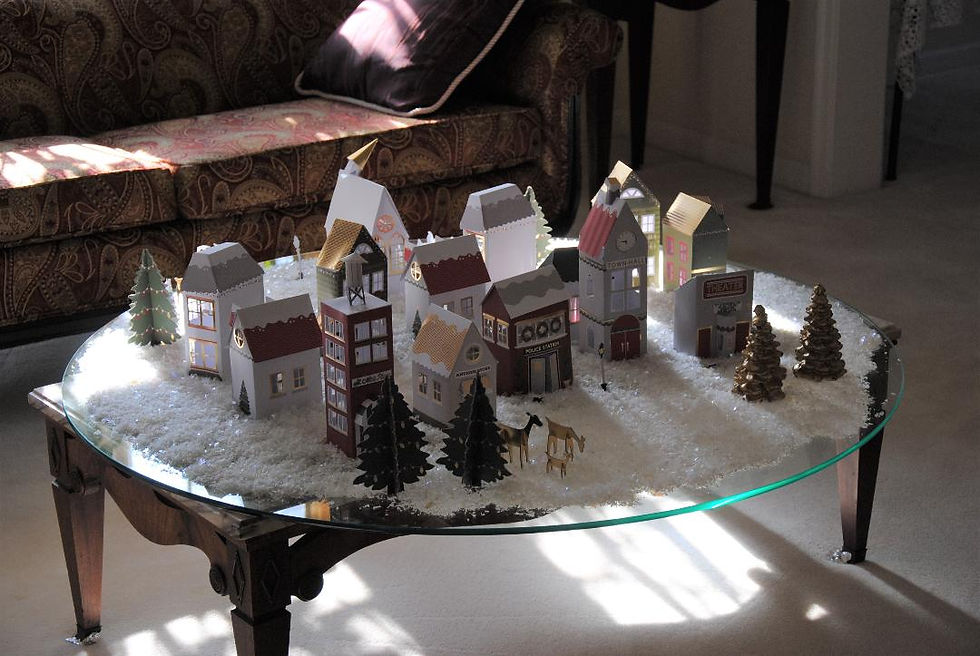 Gilda's living room decorations