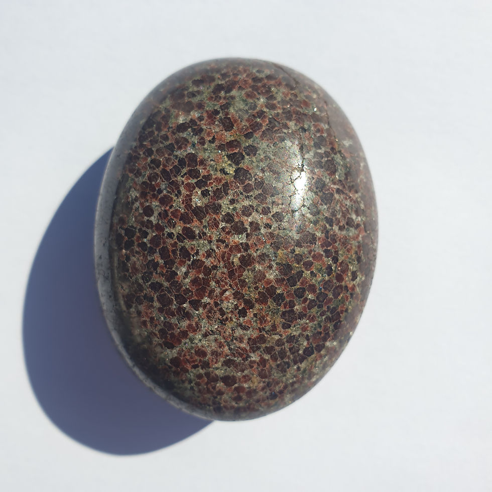 Red Garnet Palm Stone #2