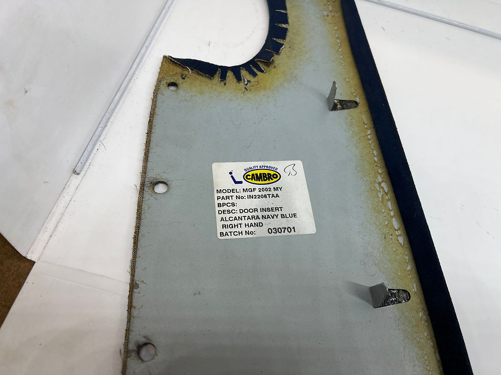 Thumbnail: MGF TF MK2 Door card inserts (Alcantara Navy Blue)