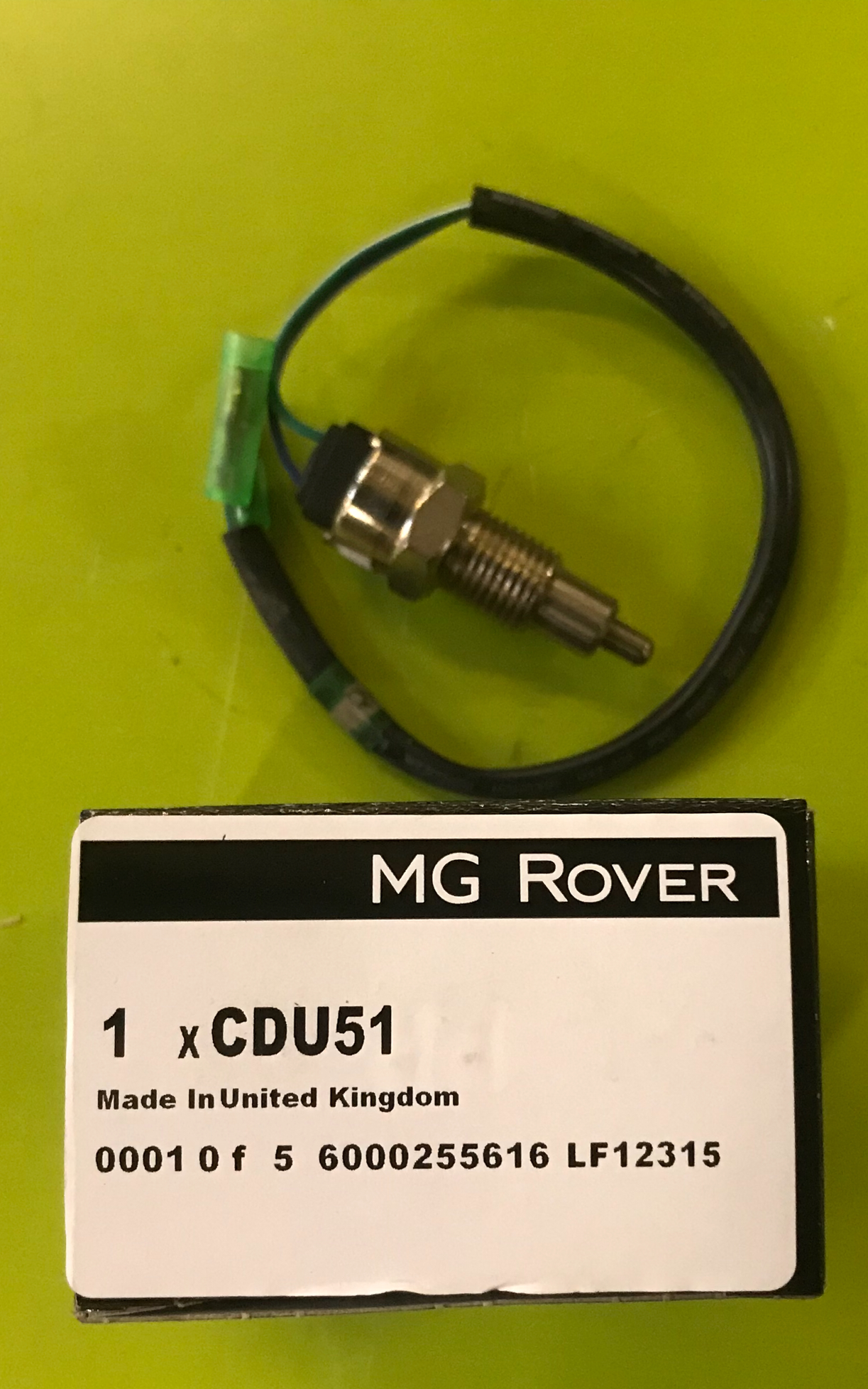MGF/TF Reverse light Switch Part Number CDU51