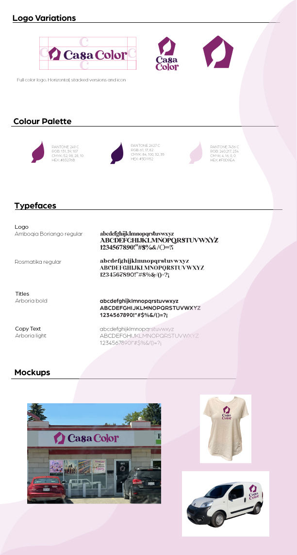 Brand guidelines - CasaColor