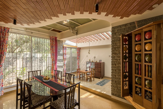 Clay, Terracotta, and Filler Slabs Provide Natural Comfort and Efficiency in This Bengaluru Home | Wright Inspires