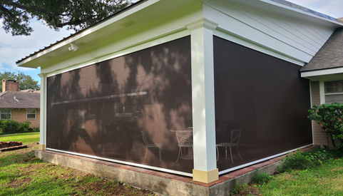 Motorized Outdoor Screen Shade