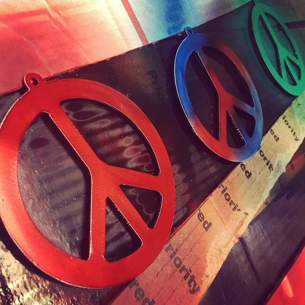 Peace Sign Ornaments