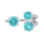 Paraiba Tourmaline Diamond Platinum Ring Brazil