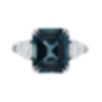 No Heat Sapphire Ring