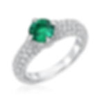 No Oil Colombian Emerald Ring