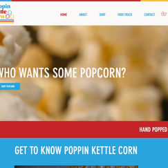 Thumbnail of the Poppin Kettle Corn website