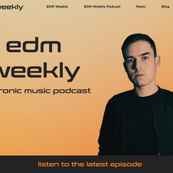 Thumbnail of the EDM Weekly website