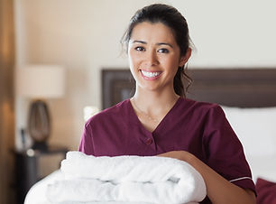 Palisade Gardens Short Stay / Respite Care - housekeeper with fresh towels