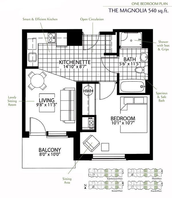 The Magnolia Suite at Palisade Gardens