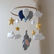 Miniature : Baby Mobile with Elephant and Balloons Nursery Crib Flying Elephant Neutral Han