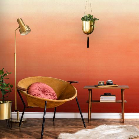 Sample - Coral Ombre Wall Mural